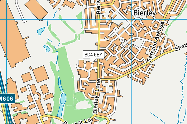 BD4 6EY map - OS VectorMap District (Ordnance Survey)