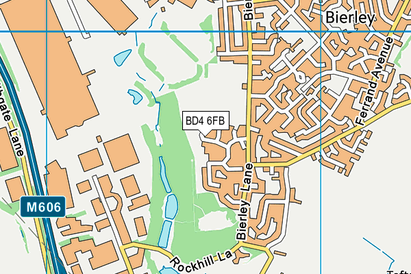 BD4 6FB map - OS VectorMap District (Ordnance Survey)