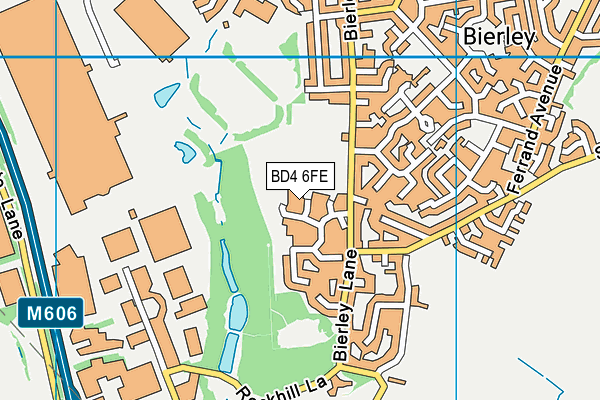 BD4 6FE map - OS VectorMap District (Ordnance Survey)