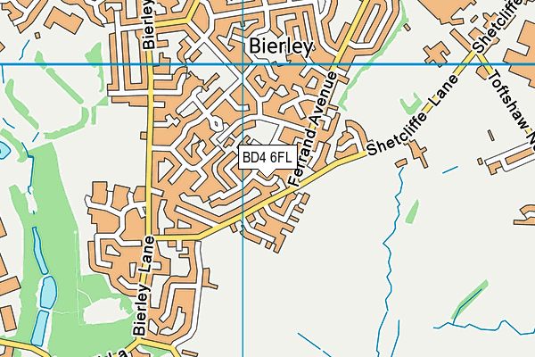 BD4 6FL map - OS VectorMap District (Ordnance Survey)