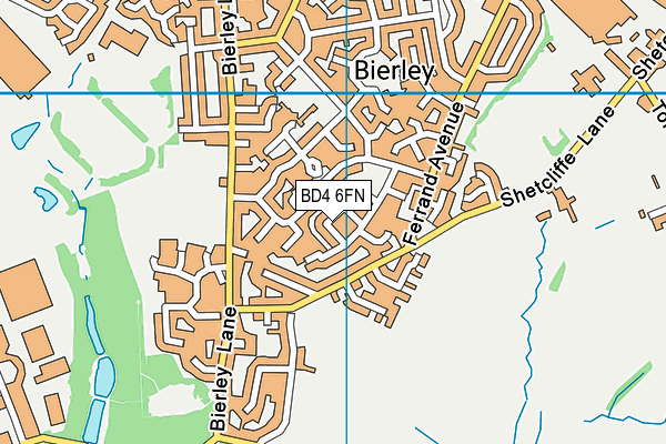 BD4 6FN map - OS VectorMap District (Ordnance Survey)