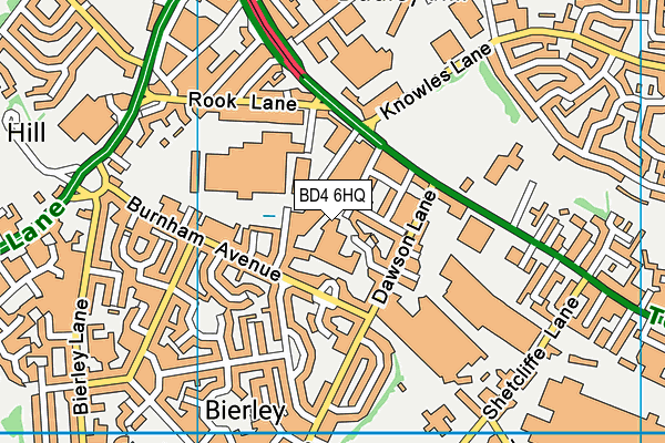 BD4 6HQ map - OS VectorMap District (Ordnance Survey)