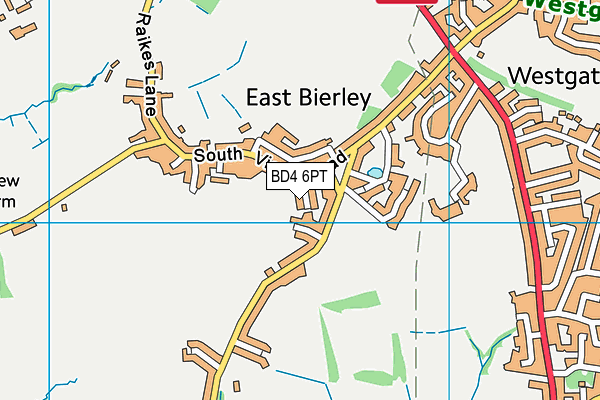 BD4 6PT map - OS VectorMap District (Ordnance Survey)