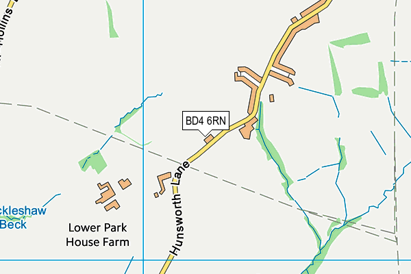 BD4 6RN map - OS VectorMap District (Ordnance Survey)