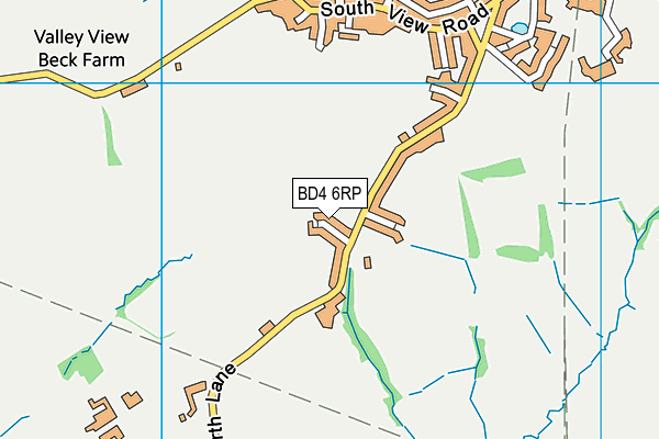 BD4 6RP map - OS VectorMap District (Ordnance Survey)