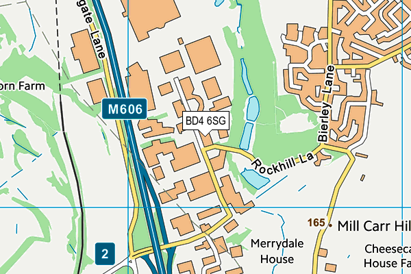 BD4 6SG map - OS VectorMap District (Ordnance Survey)