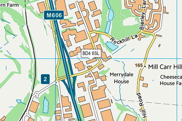 BD4 6SL map - OS VectorMap District (Ordnance Survey)