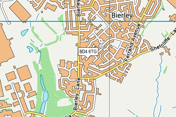BD4 6TG map - OS VectorMap District (Ordnance Survey)