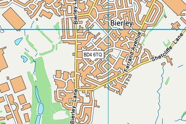 BD4 6TQ map - OS VectorMap District (Ordnance Survey)