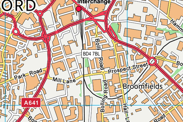 BD4 7BL map - OS VectorMap District (Ordnance Survey)