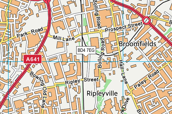 BD4 7EG map - OS VectorMap District (Ordnance Survey)