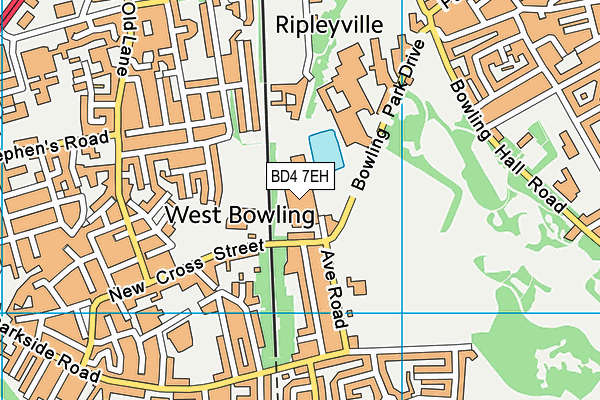 BD4 7EH map - OS VectorMap District (Ordnance Survey)