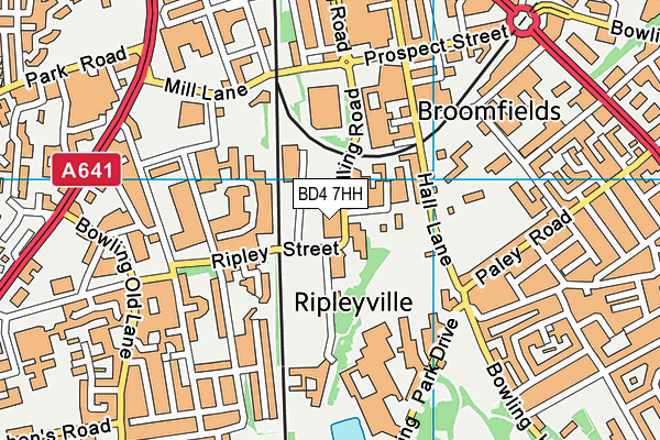 BD4 7HH map - OS VectorMap District (Ordnance Survey)