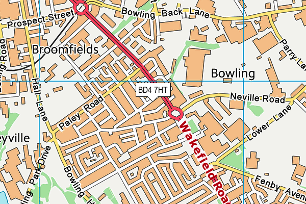 BD4 7HT map - OS VectorMap District (Ordnance Survey)