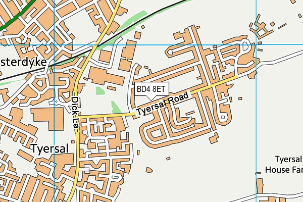 BD4 8ET map - OS VectorMap District (Ordnance Survey)