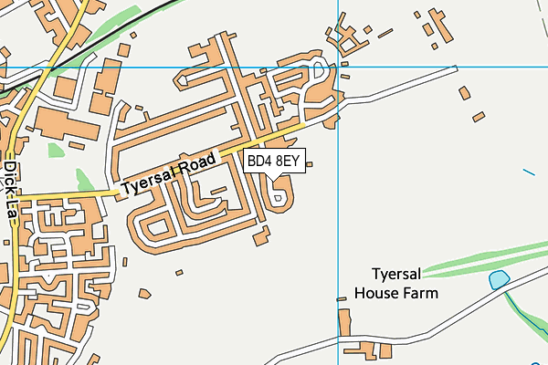 Tyersal Park map (BD4 8EY) - OS VectorMap District (Ordnance Survey)