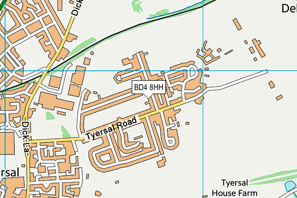 BD4 8HH map - OS VectorMap District (Ordnance Survey)