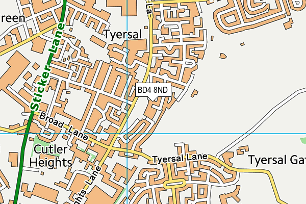 BD4 8ND map - OS VectorMap District (Ordnance Survey)