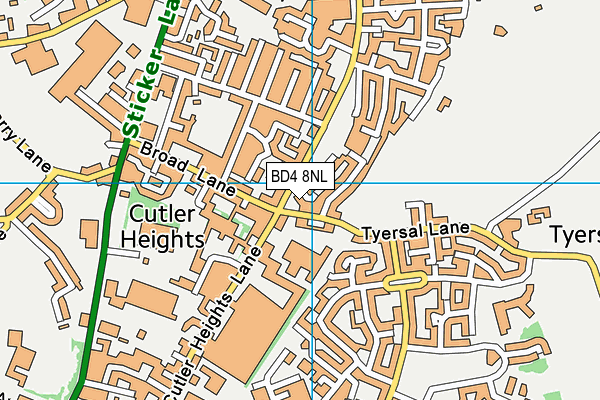 BD4 8NL map - OS VectorMap District (Ordnance Survey)