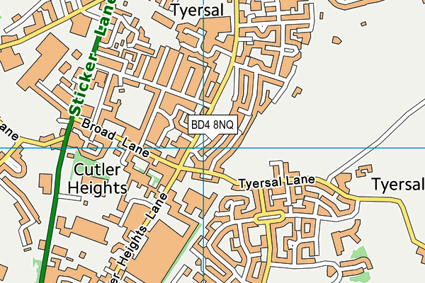 BD4 8NQ map - OS VectorMap District (Ordnance Survey)