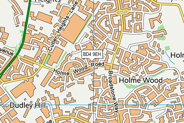 BD4 9EH map - OS VectorMap District (Ordnance Survey)