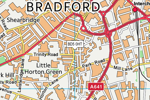 Map of TOWN TAXIS (BRADFORD) LTD at district scale
