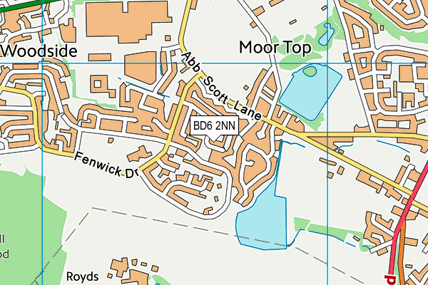 BD6 2NN map - OS VectorMap District (Ordnance Survey)