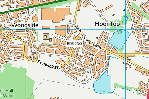 BD6 2NQ map - OS VectorMap District (Ordnance Survey)