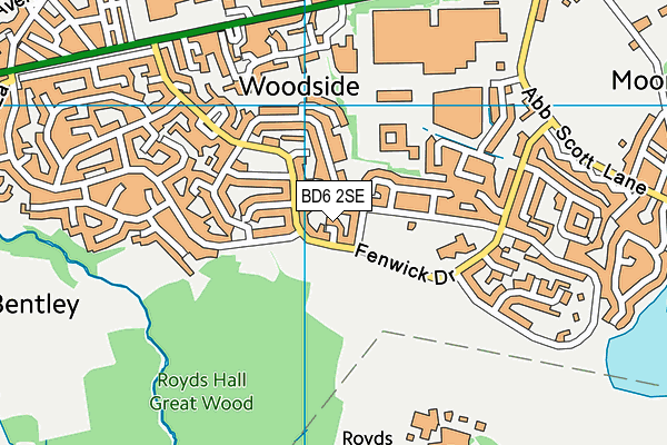 BD6 2SE map - OS VectorMap District (Ordnance Survey)