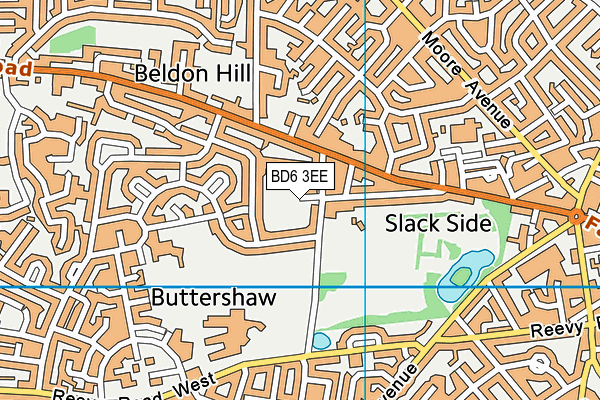 BD6 3EE map - OS VectorMap District (Ordnance Survey)