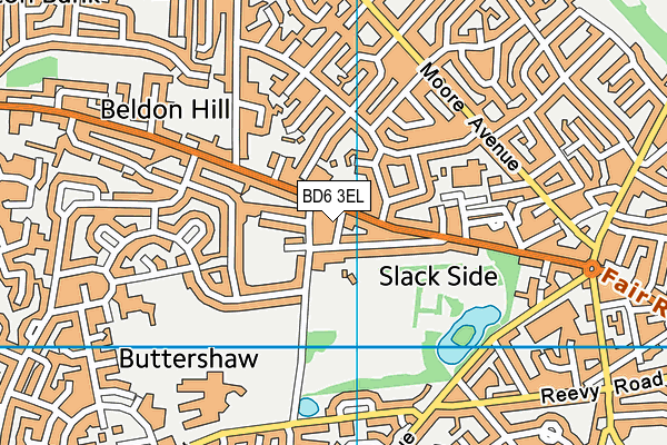 BD6 3EL map - OS VectorMap District (Ordnance Survey)