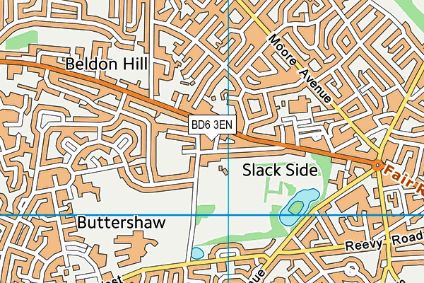 BD6 3EN map - OS VectorMap District (Ordnance Survey)