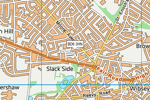 BD6 3HN map - OS VectorMap District (Ordnance Survey)