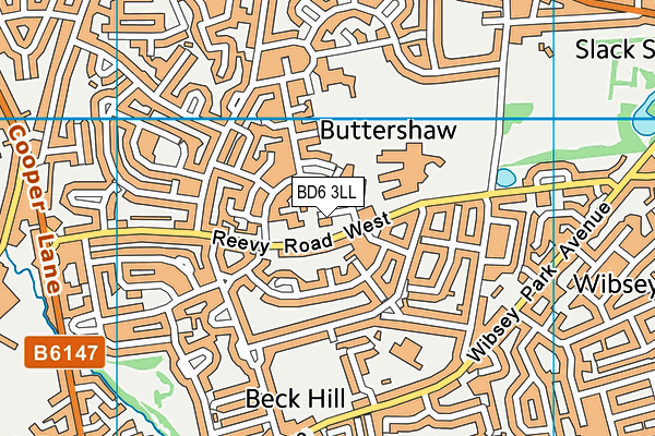 BD6 3LL map - OS VectorMap District (Ordnance Survey)