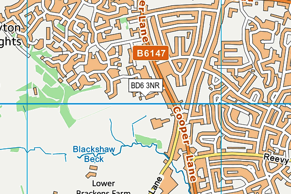 Home Farm Primary School  map (BD6 3NR) - OS VectorMap District (Ordnance Survey)