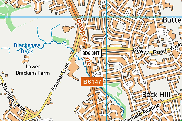 BD6 3NT map - OS VectorMap District (Ordnance Survey)