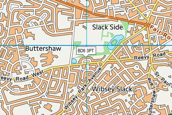 BD6 3PT map - OS VectorMap District (Ordnance Survey)