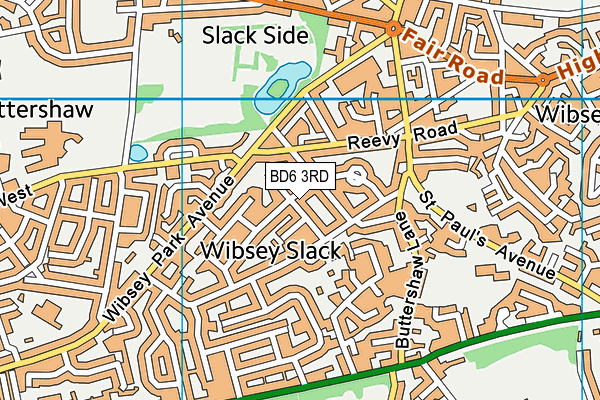 BD6 3RD map - OS VectorMap District (Ordnance Survey)