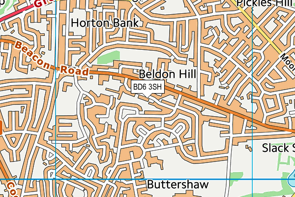 BD6 3SH map - OS VectorMap District (Ordnance Survey)