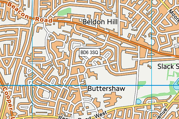 BD6 3SQ map - OS VectorMap District (Ordnance Survey)