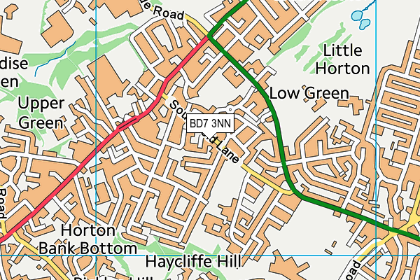 BD7 3NN map - OS VectorMap District (Ordnance Survey)