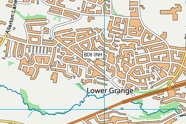 BD8 0NH map - OS VectorMap District (Ordnance Survey)