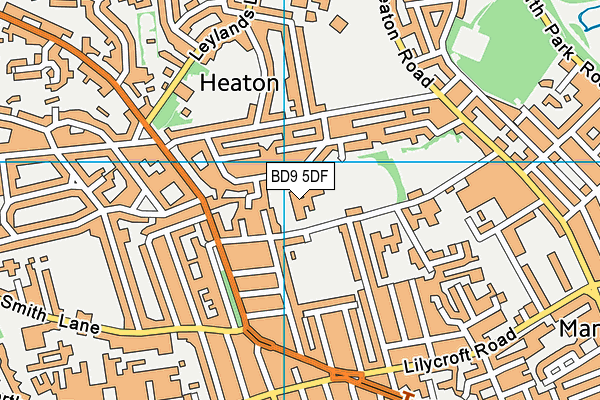 Margaret McMillan Primary School map (BD9 5DF) - OS VectorMap District (Ordnance Survey)