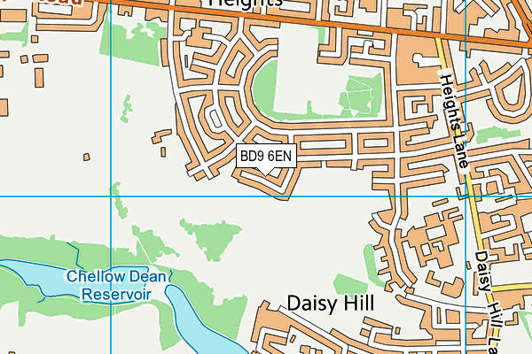 BD9 6EN map - OS VectorMap District (Ordnance Survey)