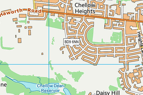 BD9 6NN map - OS VectorMap District (Ordnance Survey)