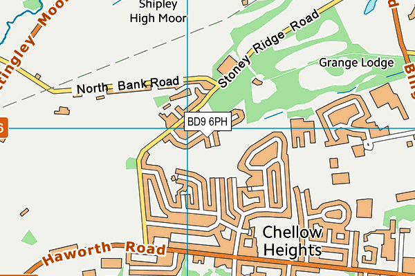 BD9 6PH map - OS VectorMap District (Ordnance Survey)