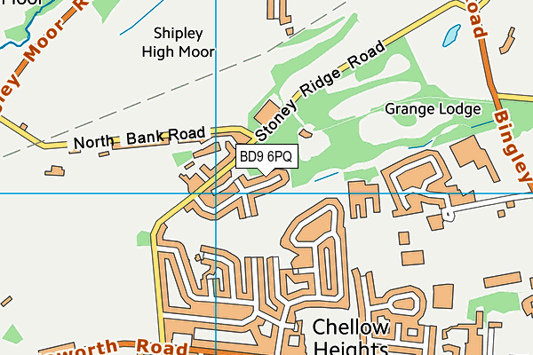 BD9 6PQ map - OS VectorMap District (Ordnance Survey)