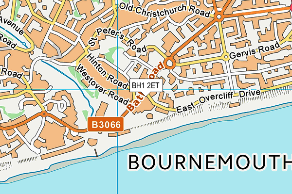 BH1 2ET map - OS VectorMap District (Ordnance Survey)