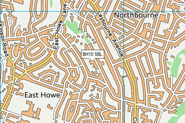 BH10 5BL map - OS VectorMap District (Ordnance Survey)