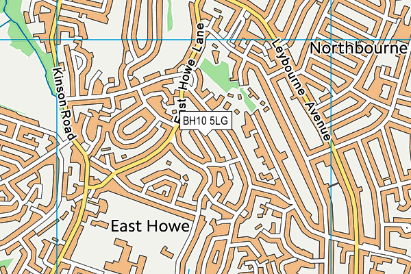 BH10 5LG map - OS VectorMap District (Ordnance Survey)